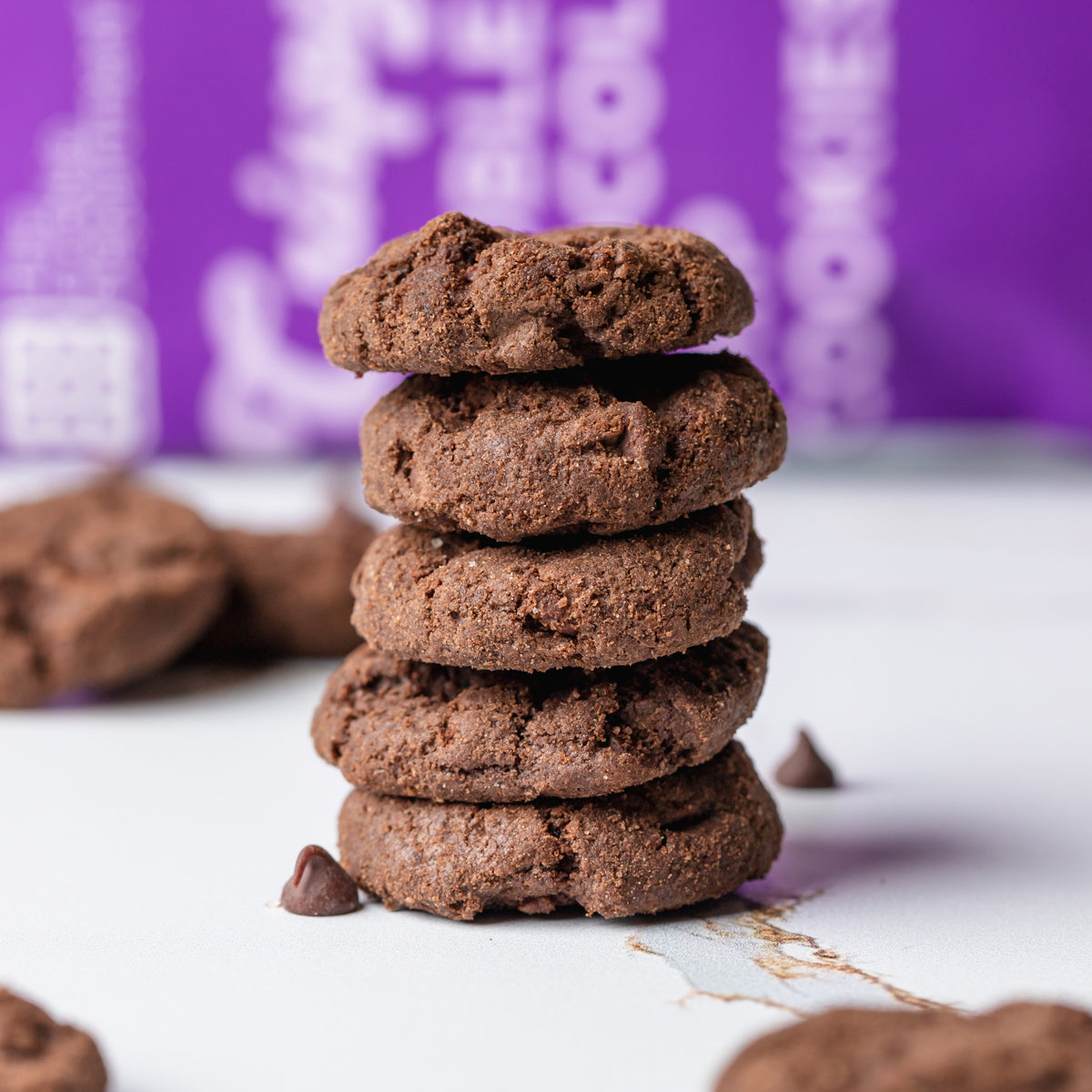 Double Chocolate Chip Crispy Cookies 6-Pack